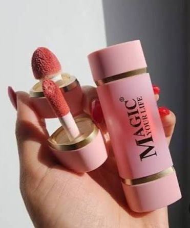 رژگونه مایع دو سر قلبی مجیک یور لایف مدل Famtastic Blusher