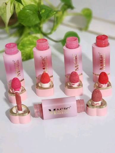 رژگونه مایع دو سر قلبی مجیک یور لایف مدل Famtastic Blusher